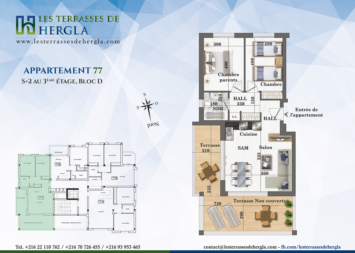 plan appartement 77